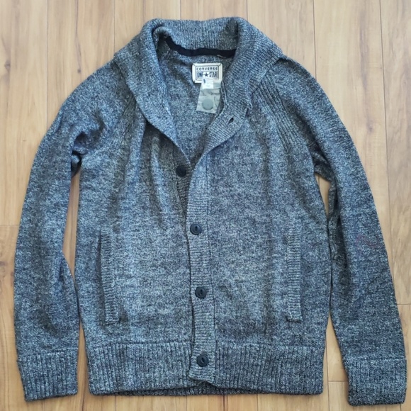 Converse Other - Converse One Star Shawl Collar Cardigan Sweater